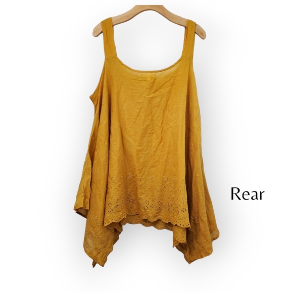 Indigo Thread Co Women's Thin Strap Hippie Tank Top sz 1X - Picture 2 of 6